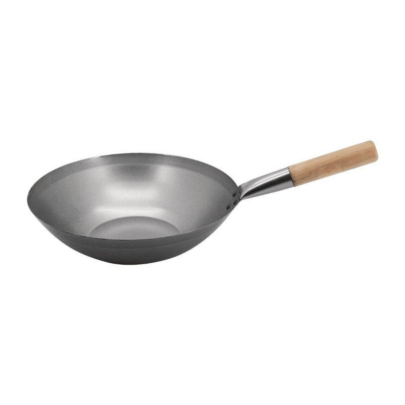 Wok aus Stahl - 33 cm - Vogue - Fourniresto Wok aus Stahl - 33 cm - Vogue - Fourniresto