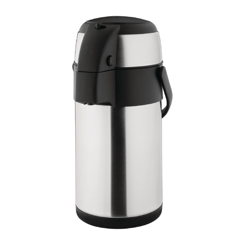 Krug mit Pumpe aus Edelstahl - 2,5L - Olympia Krug mit Pumpe aus Edelstahl - 2,5L - Olympia