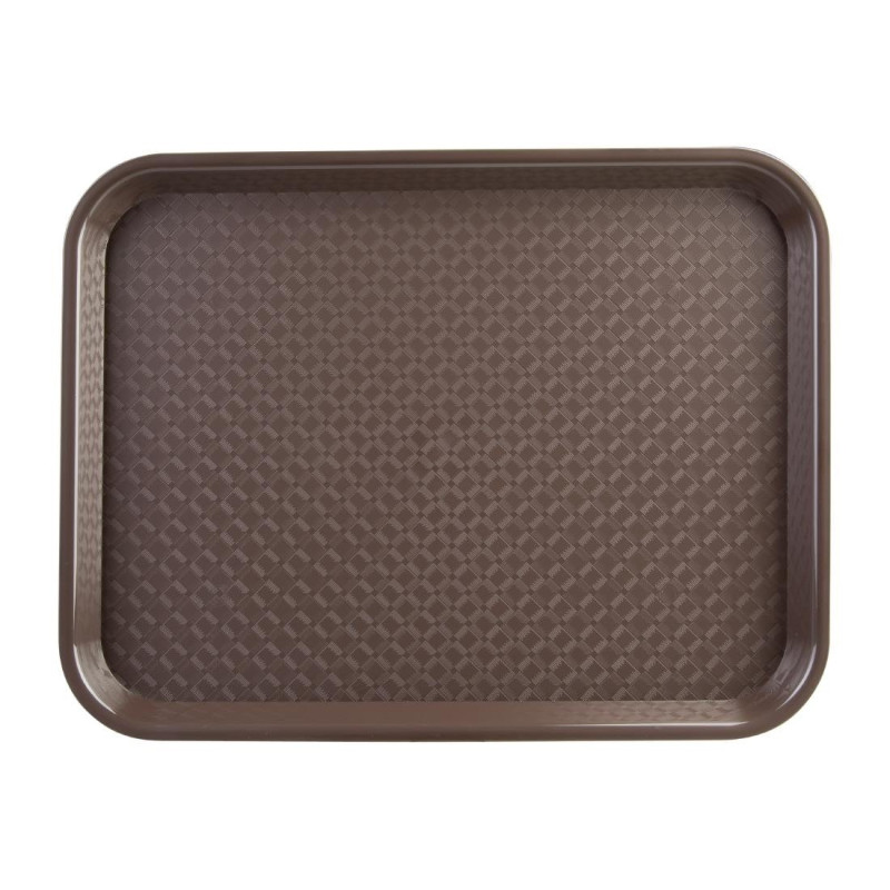 Braunes Selbstbedienungs-Tablett 450 x 350mm - Olympia KRISTALLON - Fourniresto Braunes Selbstbedienungs-Tablett 450 x 350mm - Olympia KRISTALLON - Fourniresto
