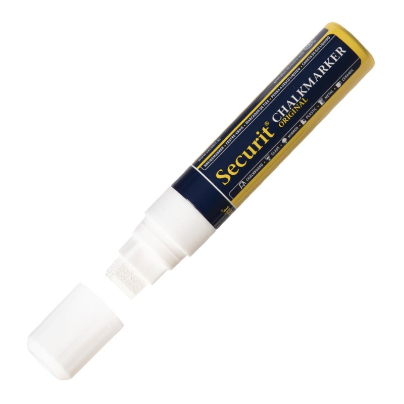 Kreidemarker 15mm weiß - Securit - Fourniresto Kreidemarker 15mm weiß - Securit - Fourniresto