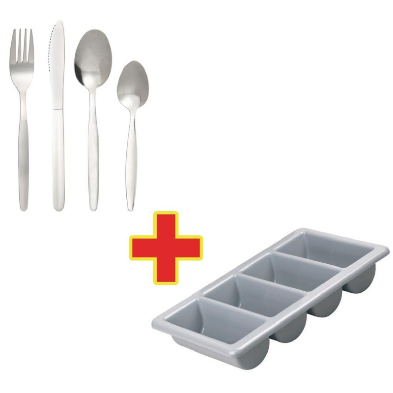 - Set mit 240 Kelso Besteckteilen mit Besteckkorb - Olympia - Fourniresto - Set mit 240 Kelso Besteckteilen mit Besteckkorb - Olympia - Fourniresto