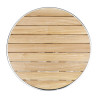 Tisch mit klappbarer Holzplatte Ø 60 cm - Bolero - Fourniresto