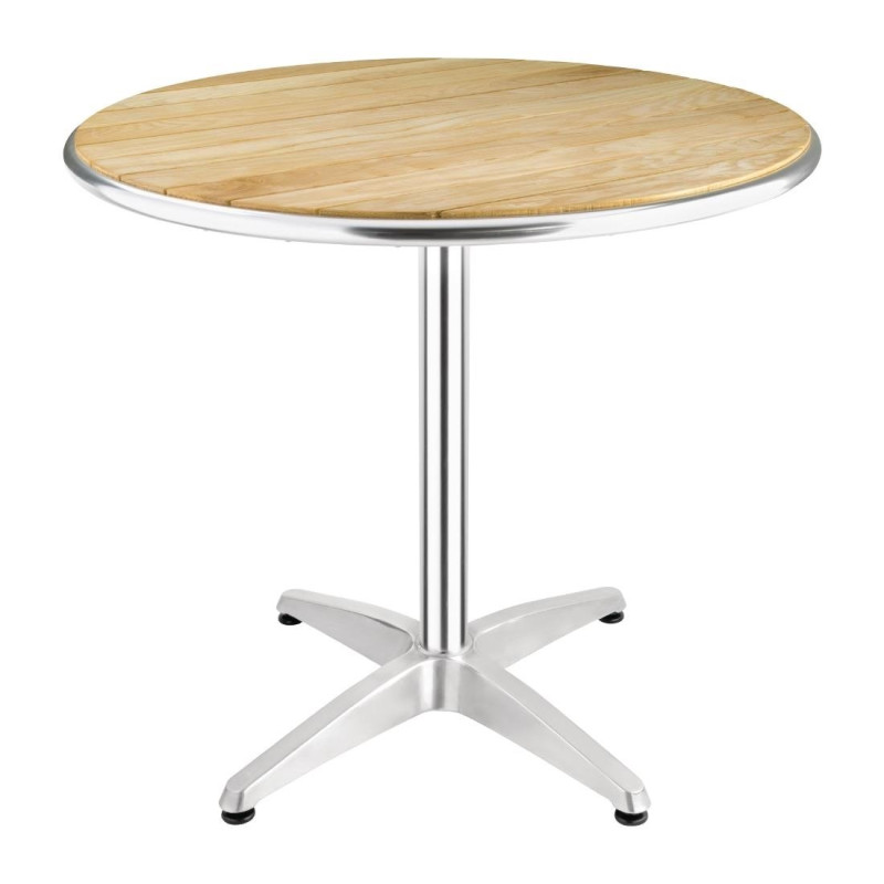 Runder Esstisch aus Eschenholz - 800 mm - Bolero - Fourniresto Runder Esstisch aus Eschenholz - 800 mm - Bolero - Fourniresto