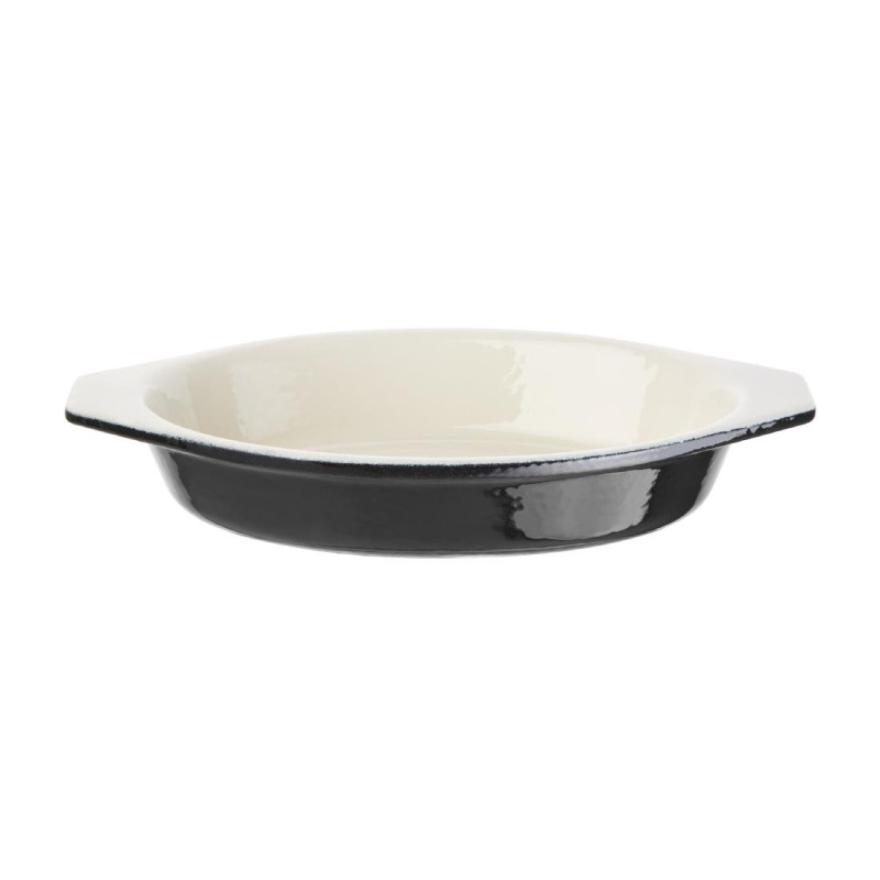 Auflaufform Oval Schwarz - 650 ml - Vogue Auflaufform Oval Schwarz - 650 ml - Vogue