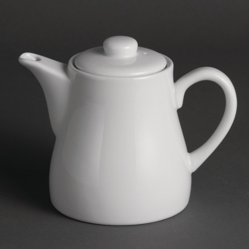 Weiße Teekannen Whiteware 480ml - Olympia - Fourniresto Weiße Teekannen Whiteware 480ml - Olympia - Fourniresto