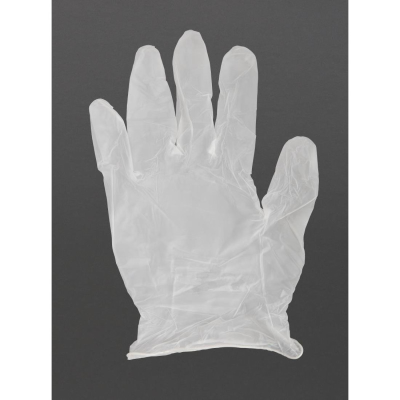 Handschuhe aus Vinyl, unsteril, puderfrei - XL - Packung mit 100 - Vogue Handschuhe aus Vinyl, unsteril, puderfrei - XL - Packung mit 100 - Vogue