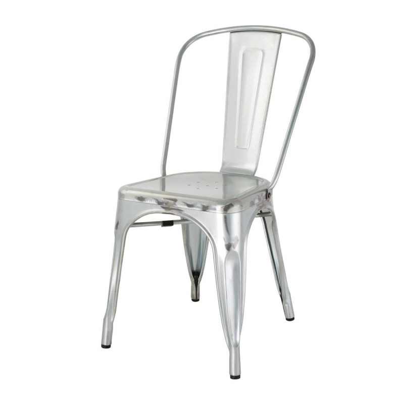 Bistrostühle aus Stahl - Set mit 4 Stück - Bolero Bistrostühle aus Stahl - Set mit 4 Stück - Bolero