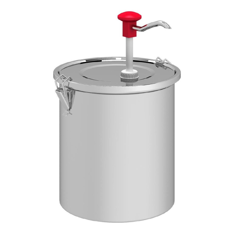 Edelstahl-Saucenpumpenverteiler - 5 L - Gastro M Edelstahl-Saucenpumpenverteiler - 5 L - Gastro M