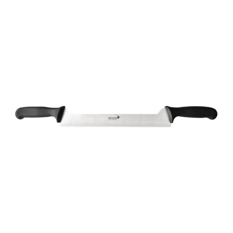 Käsemesser 2 Hände Versetzte Griffe Überformt DEGLON 40 cm - Professionelle Qualität Käsemesser 2 Hände Versetzte Griffe Überformt DEGLON 40 cm - Professionelle Qualität