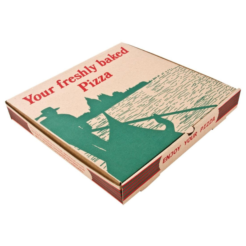 Compostable Pizza Boxes 358mm Pack of 50 - Environmentally friendly Compostable Pizza Boxes 358mm Pack of 50 - Environmentally friendly