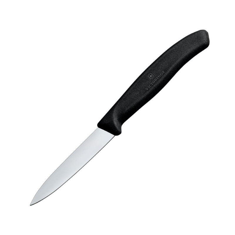 Küchenmesser Spitz Schwarz 8 cm - Victorinox: Professionelle Qualität und außergewöhnliche Präzision. Küchenmesser Spitz Schwarz 8 cm - Victorinox: Professionelle Qualität und außergewöhnliche Präzision.