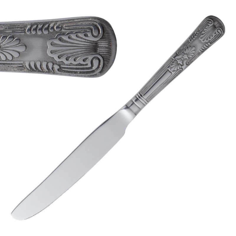 Dessertmesser mit Vollgriff Kings - Set mit 12 Stück von Olympia - Qualität und Eleganz für Ihre Desserts Dessertmesser mit Vollgriff Kings - Set mit 12 Stück von Olympia - Qualität und Eleganz für Ihre Desserts