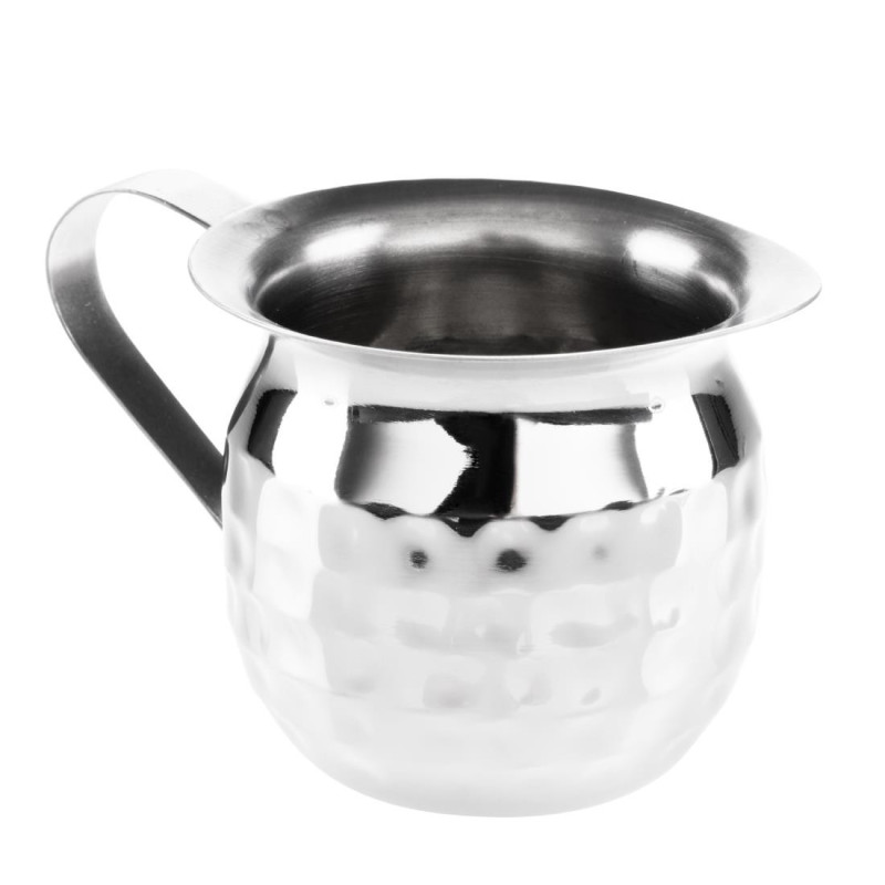 Mini Milchkännchen aus gehämmertem Edelstahl - 120 ml - 6er-Set - Olympia Mini Milchkännchen aus gehämmertem Edelstahl - 120 ml - 6er-Set - Olympia