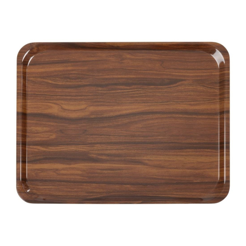 Glatte Laminatplatte Capri Nussbaum - 460 x 360 mm - Set von 24 - Cambro Glatte Laminatplatte Capri Nussbaum - 460 x 360 mm - Set von 24 - Cambro