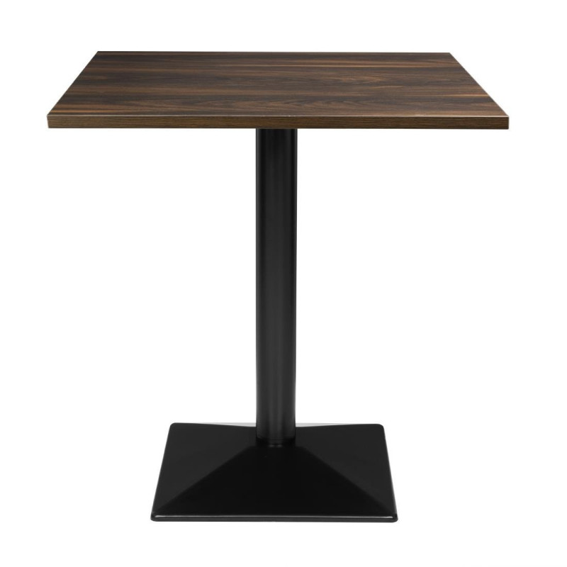Quadratischer Tisch in dunkler Holzoptik - 70 x 70 cm - Bolero Quadratischer Tisch in dunkler Holzoptik - 70 x 70 cm - Bolero