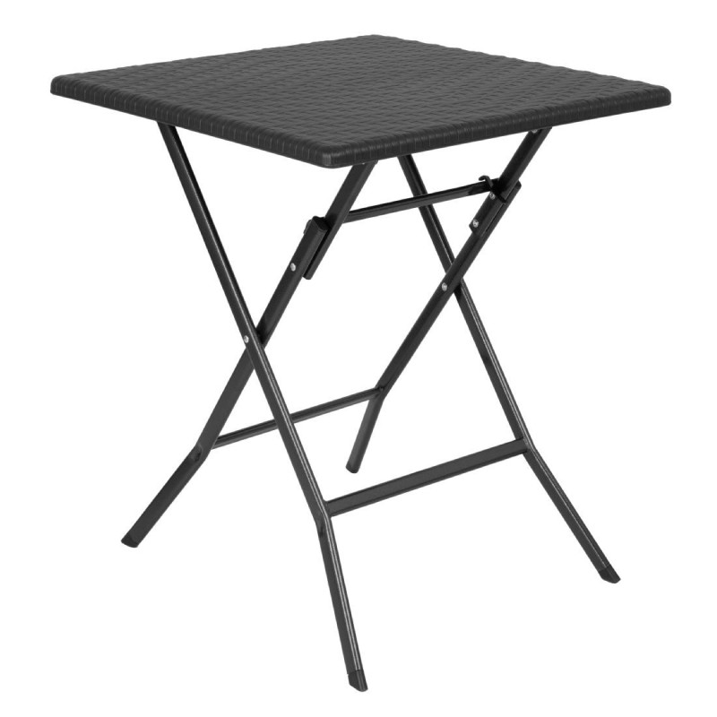 Schwarzer Klapptisch Quadratisch - 62 x 62 cm - Bolero Schwarzer Klapptisch Quadratisch - 62 x 62 cm - Bolero