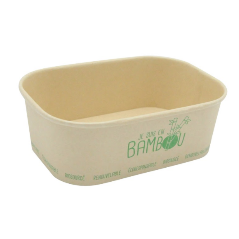 Bambus-Schale Mikrowellengeeignet "Ich bin aus Bambus" - 75 cl - Packung mit 50 Bambus-Schale Mikrowellengeeignet "Ich bin aus Bambus" - 75 cl - Packung mit 50
