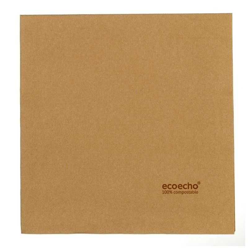 Biologisch abbaubares Papierserviette - 400 x 400 mm - Packung mit 60 Biologisch abbaubares Papierserviette - 400 x 400 mm - Packung mit 60