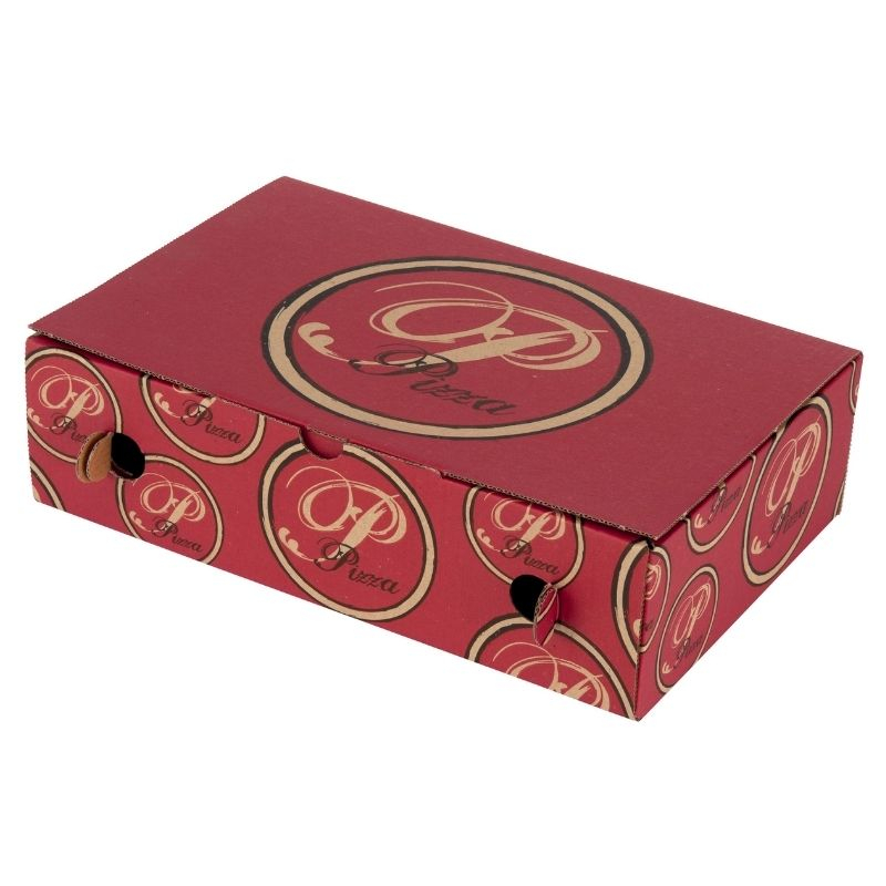 Pizza Calzone Box Rot - 17 x 27 cm - Umweltfreundlich - Packung mit 100 Pizza Calzone Box Rot - 17 x 27 cm - Umweltfreundlich - Packung mit 100