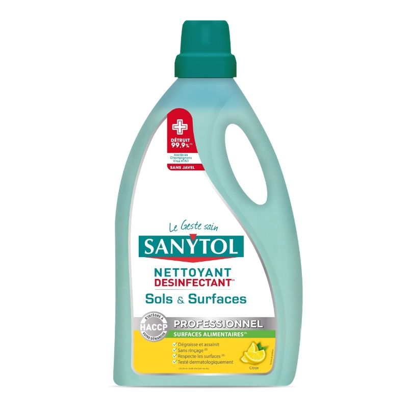 Desinfektionsmittel für Böden und Oberflächen Zitrone - 5 L Desinfektionsmittel für Böden und Oberflächen Zitrone - 5 L