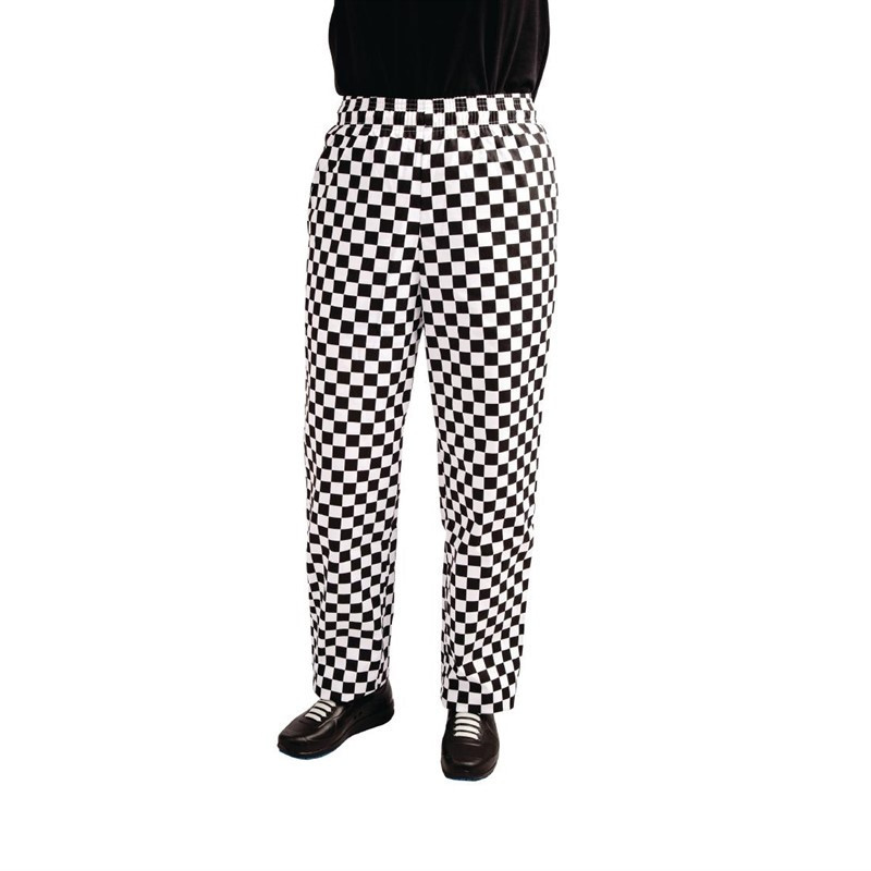 Küchenhose Easyfit in Schwarz-Weiß-Karo - Größe M - Whites Chefs Clothing - Fourniresto Küchenhose Easyfit in Schwarz-Weiß-Karo - Größe M - Whites Chefs Clothing - Fourniresto