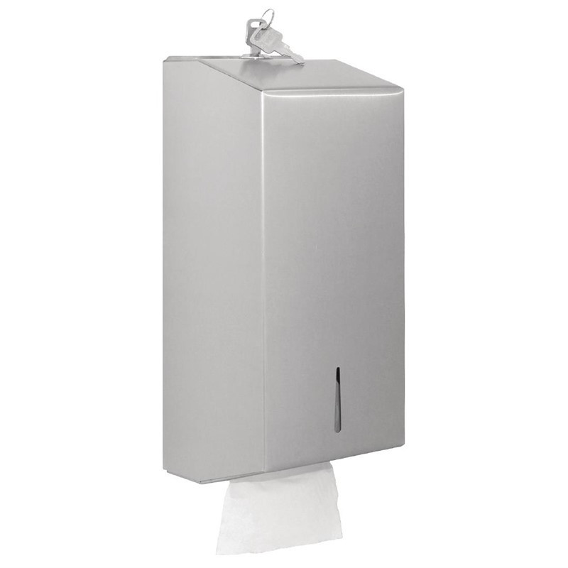Edelstahl-Toilettenpapier-Spender - Jantex - Fourniresto Edelstahl-Toilettenpapier-Spender - Jantex - Fourniresto