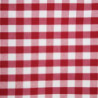 Quadratisches Tischtuch mit roten Karos aus Polyester 890 x 890mm - Mitre Essentials - Fourniresto