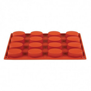 Moule 16 Ovales en Silicone Formaflex - GN 1/3 - Pavoni