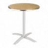 Tisch mit klappbarer Holzplatte Ø 60 cm - Bolero - Fourniresto