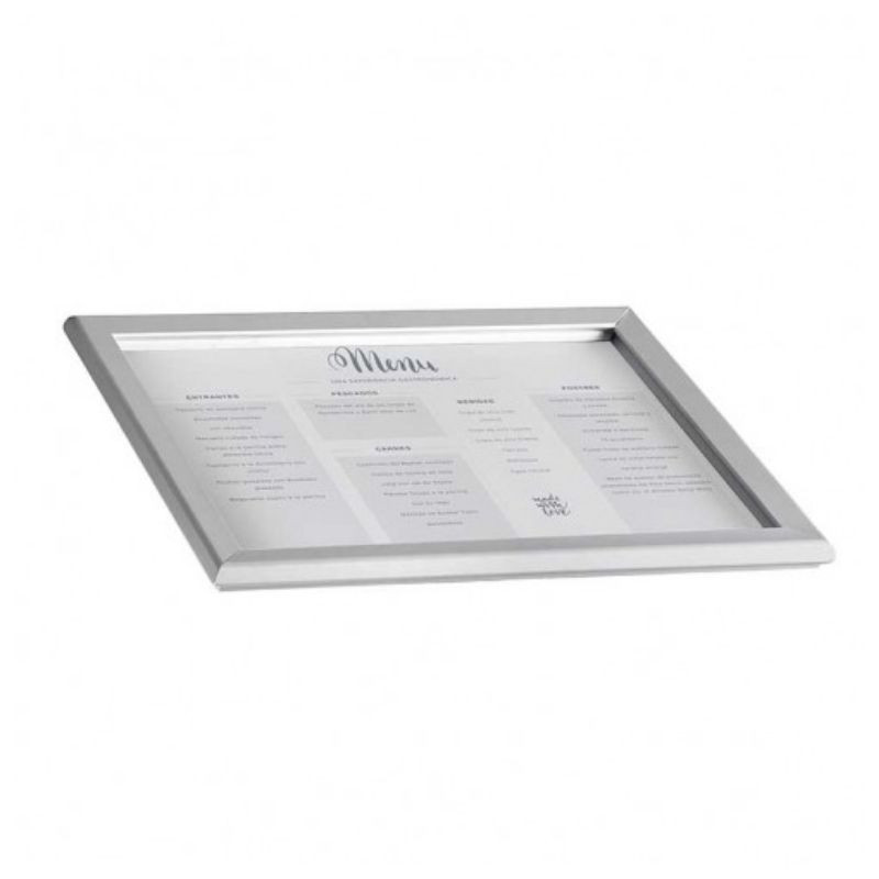 Speisekartenhalter aus Aluminium - A3 - Lacor Speisekartenhalter aus Aluminium - A3 - Lacor