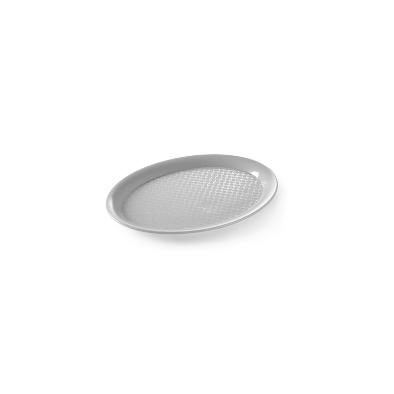 Serviertablett Fast Food Oval - Grau Serviertablett Fast Food Oval - Grau