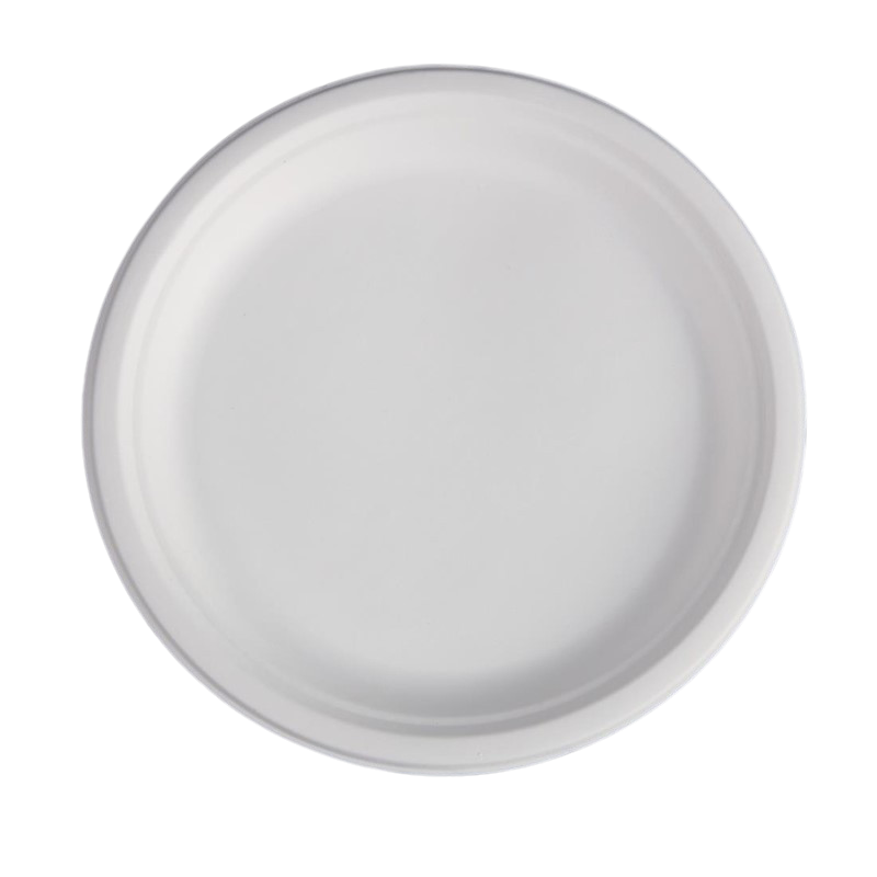 Runder Teller aus Bagasse - 261 x 20,6 mm - Packung mit 50 Runder Teller aus Bagasse - 261 x 20,6 mm - Packung mit 50