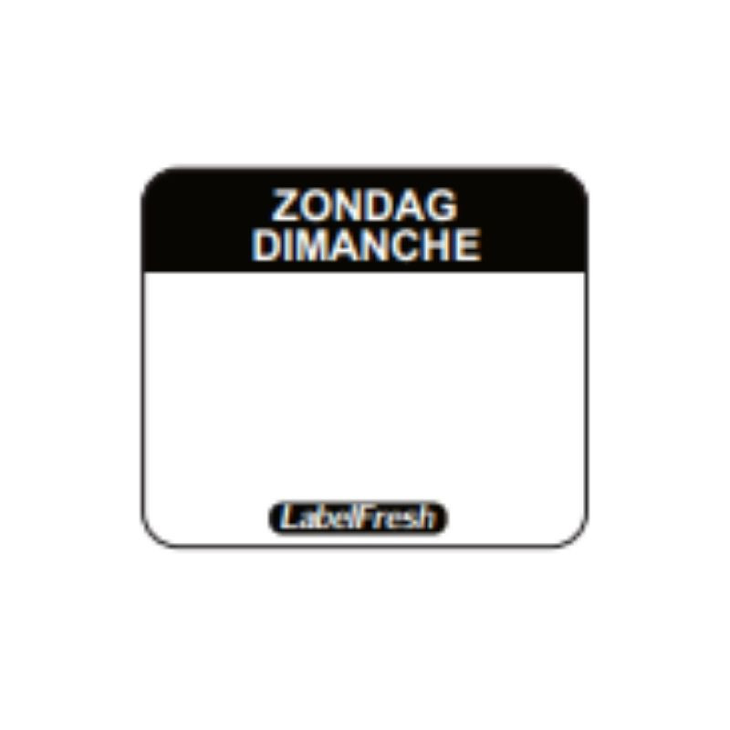 Etikett für Rückverfolgbarkeit Label FreshEasy - Sonntag - 30 x 25 mm - Packung mit 1000 - LabelFresh Etikett für Rückverfolgbarkeit Label FreshEasy - Sonntag - 30 x 25 mm - Packung mit 1000 - LabelFresh