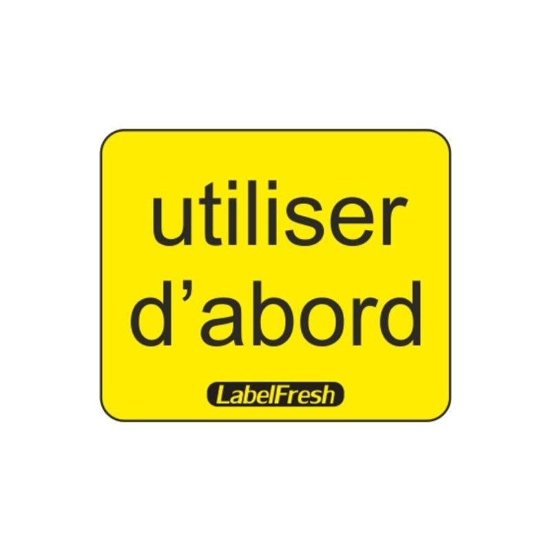 Etiquette de Traçabilité Utiliser D'abord - 30 x 25 mm - Lot de 1000 - LabelFresh Etiquette de Traçabilité Utiliser D'abord - 30 x 25 mm - Lot de 1000 - LabelFresh