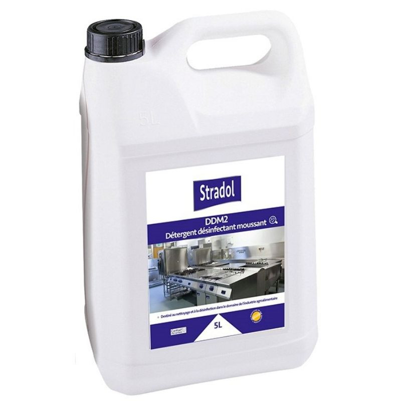 Reiniger, Entfetter und Schaumdesinfektionsmittel DDM2 - 5 L - Stradol Reiniger, Entfetter und Schaumdesinfektionsmittel DDM2 - 5 L - Stradol