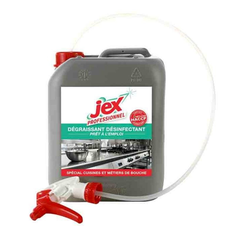 Entfetter Desinfektionsmittel mit Pistole - 5 L - Jex Entfetter Desinfektionsmittel mit Pistole - 5 L - Jex