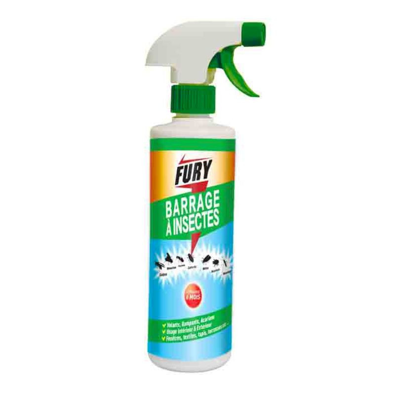 Sprühstoß gegen fliegende und kriechende Insekten - 500 ml - FURY Sprühstoß gegen fliegende und kriechende Insekten - 500 ml - FURY