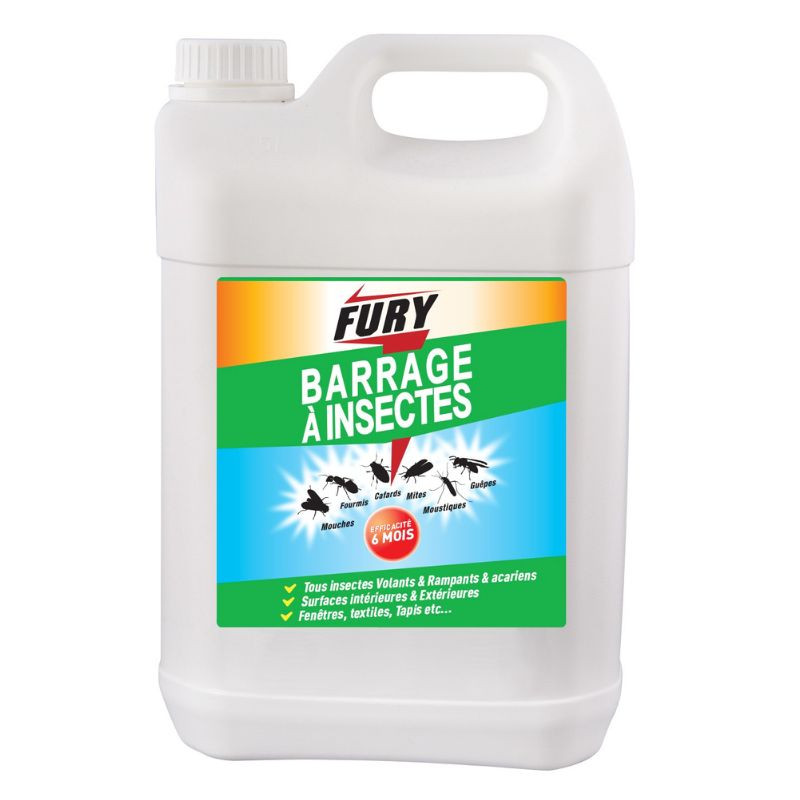 Barriere gegen fliegende und kriechende Insekten - 5 L - FURY Barriere gegen fliegende und kriechende Insekten - 5 L - FURY