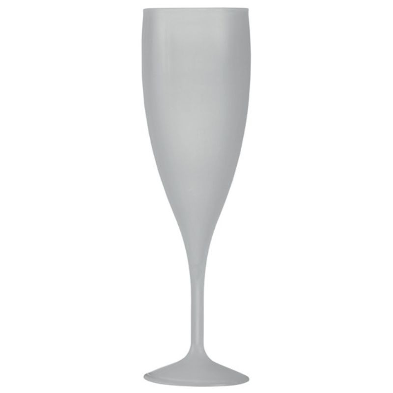 Wiederverwendbares Champagnerflöte aus gefrostetem PP 130 ml - Packung mit 100 Wiederverwendbares Champagnerflöte aus gefrostetem PP 130 ml - Packung mit 100