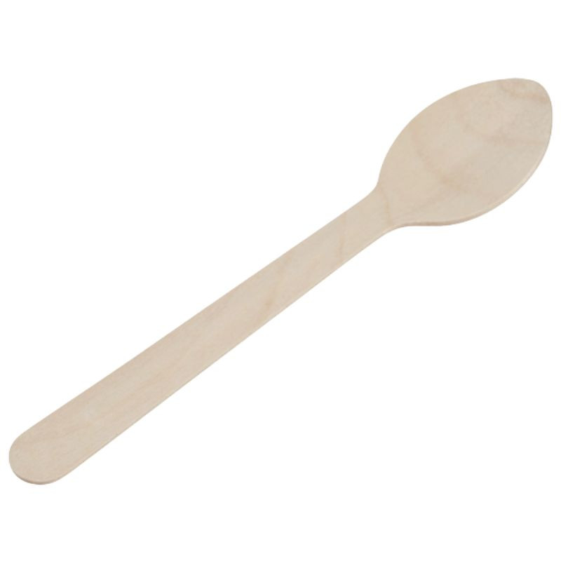 Holzlöffel - 160 mm - Packung mit 100 Holzlöffel - 160 mm - Packung mit 100