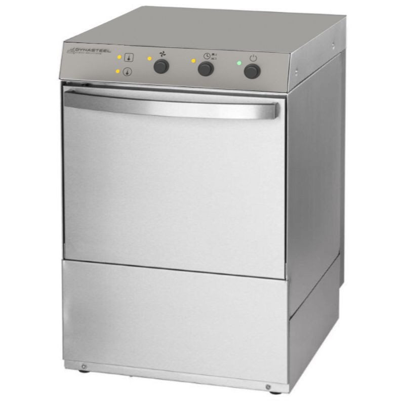 Professioneller Geschirrspüler mit Dosiergerät für Klarspüler und Reinigungsmittel und Ablaufpumpe - 50 x 50 cm Professioneller Geschirrspüler mit Dosiergerät für Klarspüler und Reinigungsmittel und Ablaufpumpe - 50 x 50 cm
