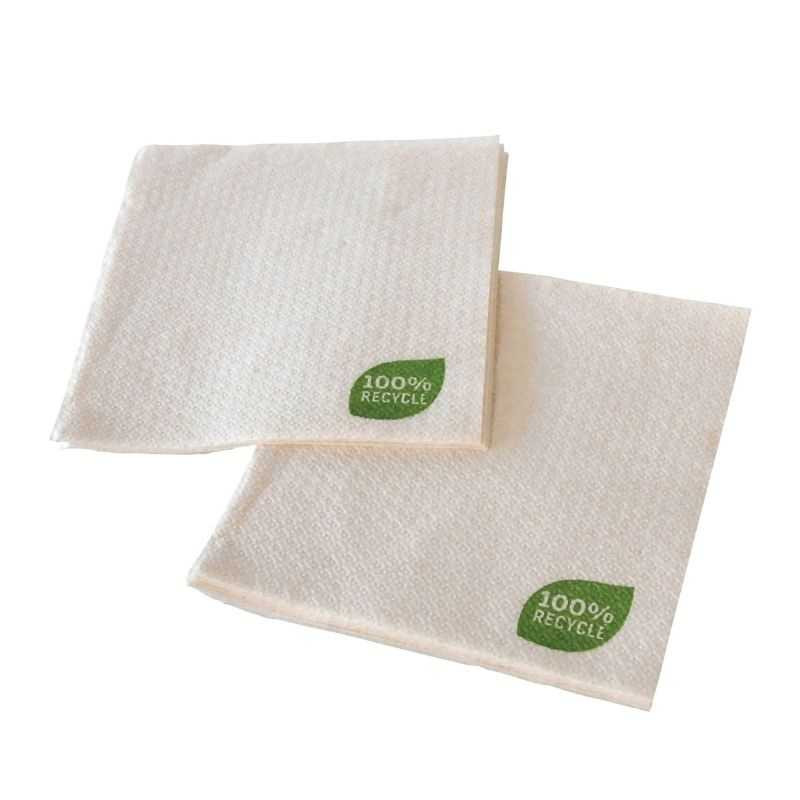Papierservietten aus recycelter Zellulose - 30 x 30 cm 1-lagig - Packung mit 100 Stück Papierservietten aus recycelter Zellulose - 30 x 30 cm 1-lagig - Packung mit 100 Stück
