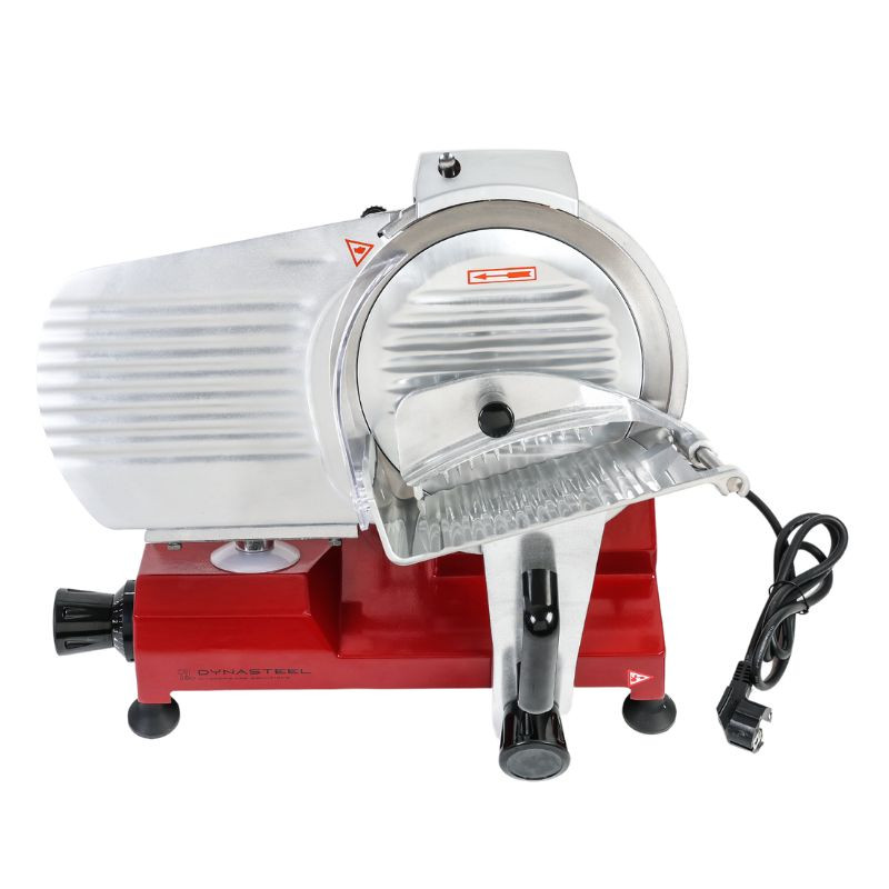 Professioneller Schwerkraft-Schinkenaufschneider Rot 220 mm - Dynasteel Professioneller Schwerkraft-Schinkenaufschneider Rot 220 mm - Dynasteel